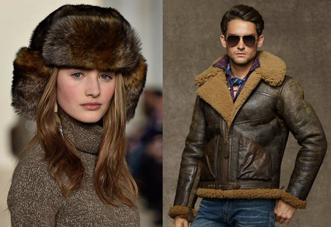 Ralph Lauren, shearling, PETA, fur