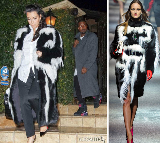 Skunk hot sale fur coat