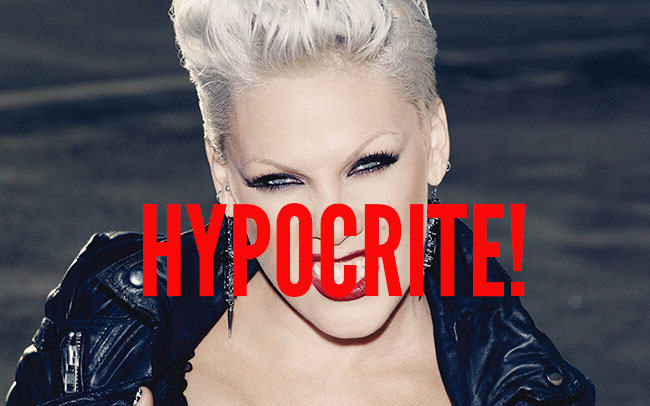 fur, hypocrite, animal rights, celebrities, anti-fur, Pink, peta, rather go naked