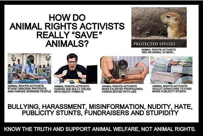 seriously stupid, peta, animal rights, fur in the news, fur trade, farming, trapping, animal rights activists