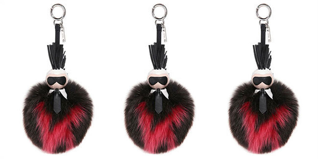 Fendi Karlito fox fur charms