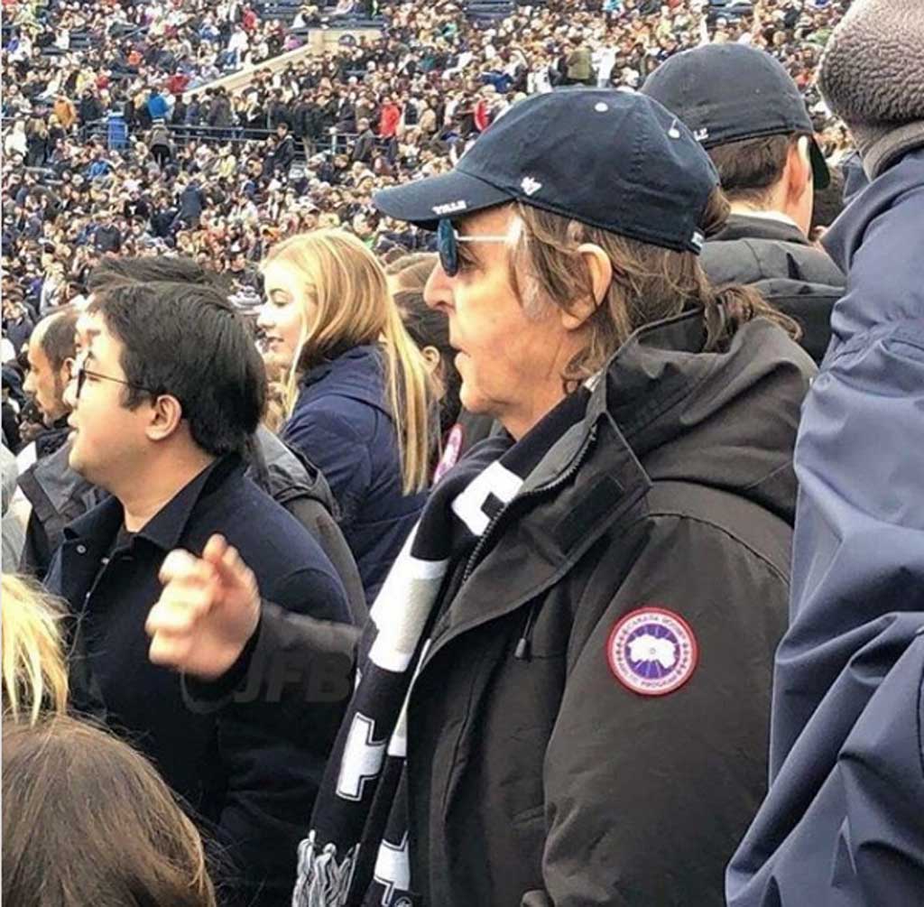 Paul McCartney wears Canada Goose