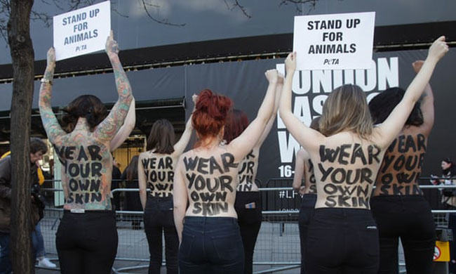 fashion week protests are a chance to strip in public