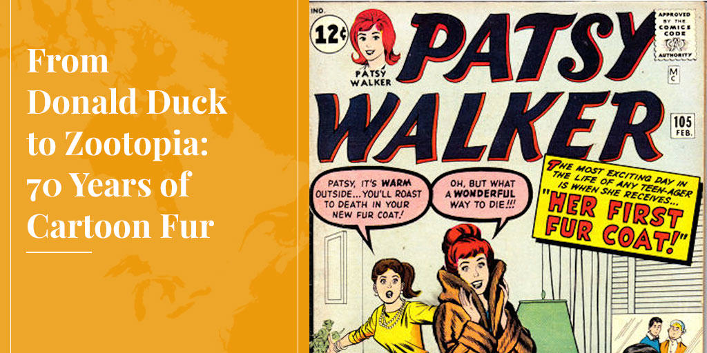 Patsy Walker in cartoon fur