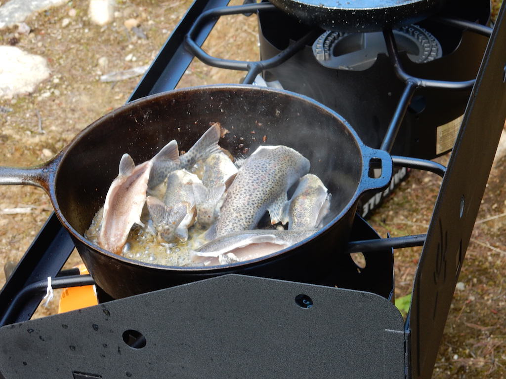 fish fry in the Selkirk Mountains
