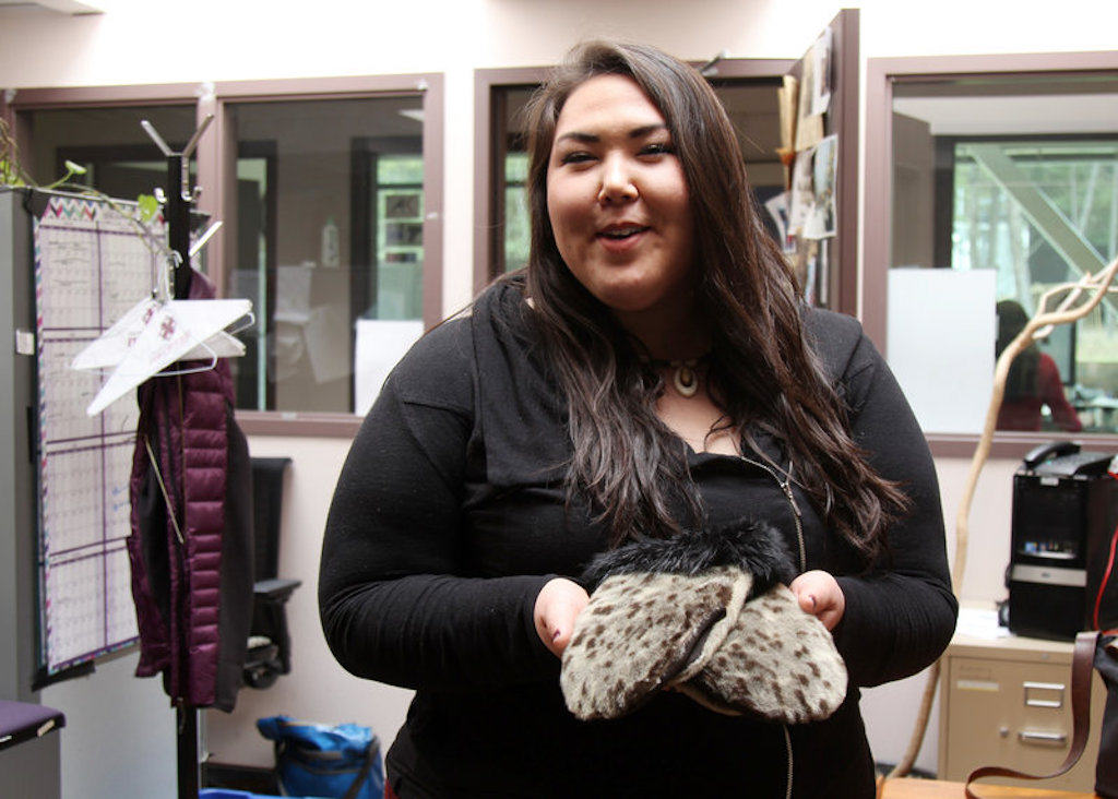 sealskin gloves from Shishmaref Alaska