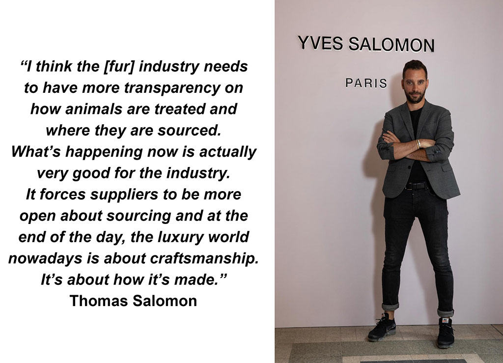 Yves Salomon likes natural fur
