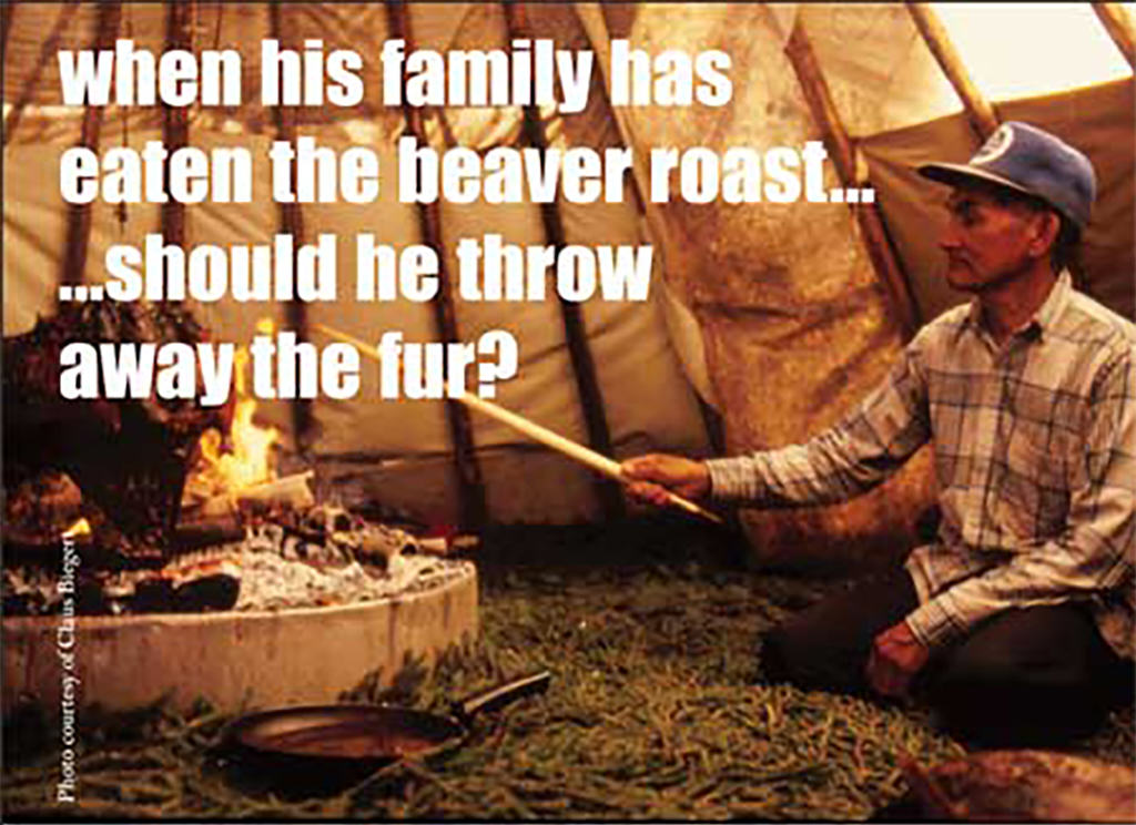 Cree roasting beaver