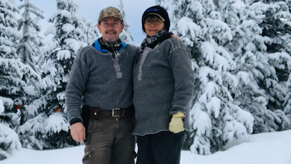 Indigenous fur harvesters Tom and Karen Dunstan